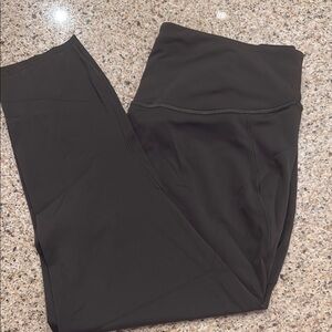 Lululemon Dark Olive Green High-Waisted Leggings size 14